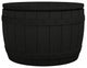 vidaXL Outdoor Storage Box Patio Furniture Storage Trunk Black Polypropylene