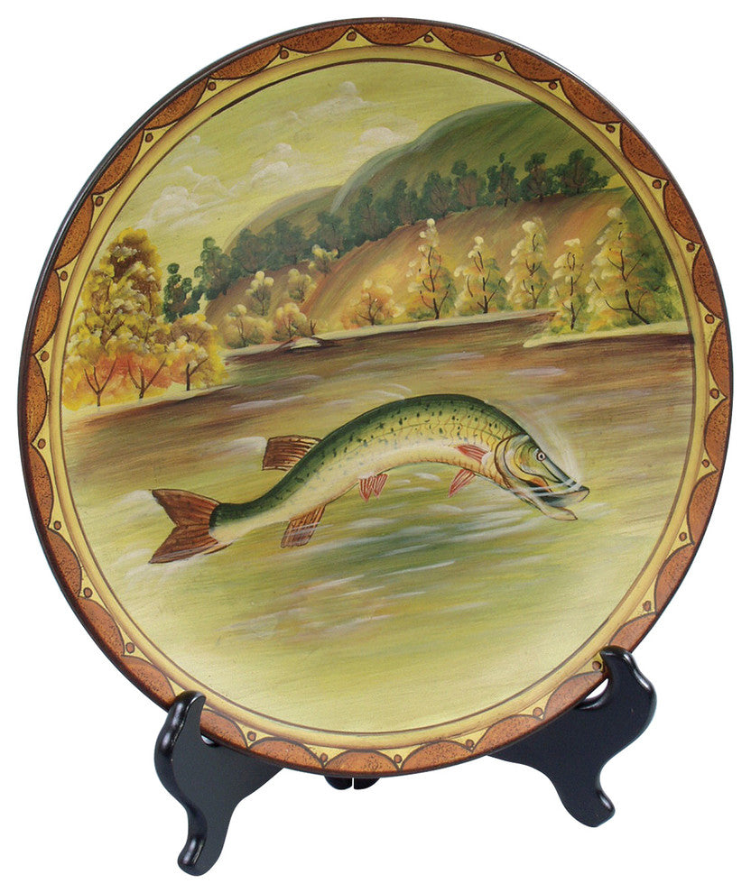 Fish Plate and Plate Stand