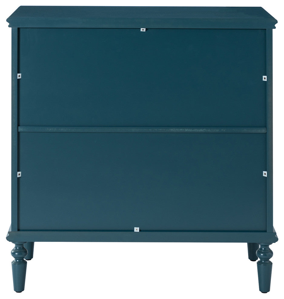 32" Tall 2-Door Accent Cabinet, Blue