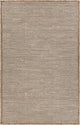 5" x 8" Tan and White Braid Border Area Rug