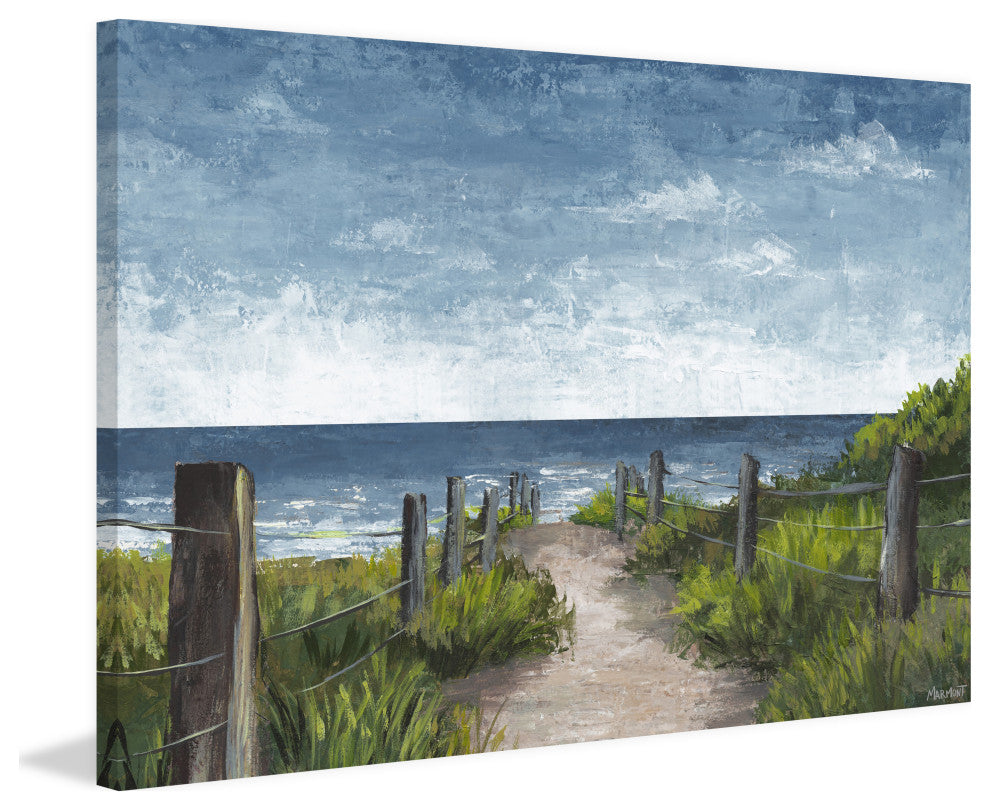"Ocean Lover" Painting Print on Wrapped Canvas, 24x16