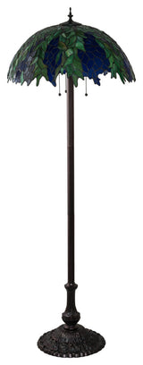 62 High Tiffany Honey Locust Floor Lamp