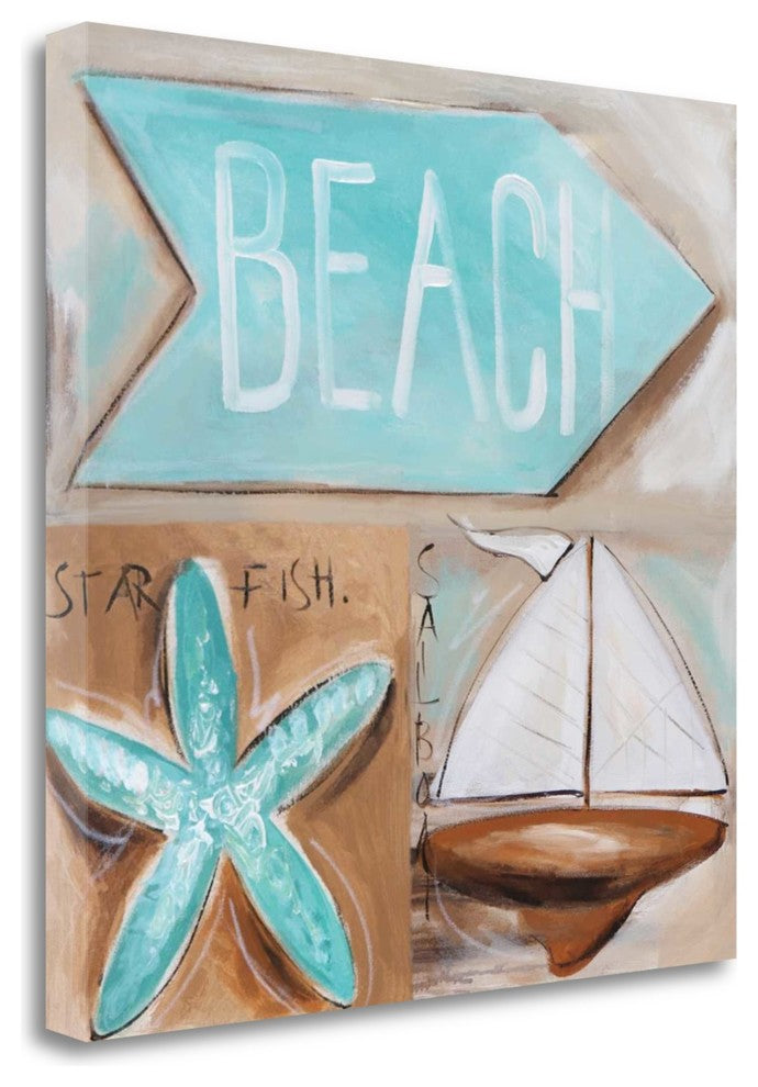 "Wheres The Beach" By Amanda J. Brooks, Giclee Print on Gallery Wrap Canvas