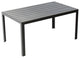 Meldecco-Winston Rectangle Patio Dining Table, Gray/Gray