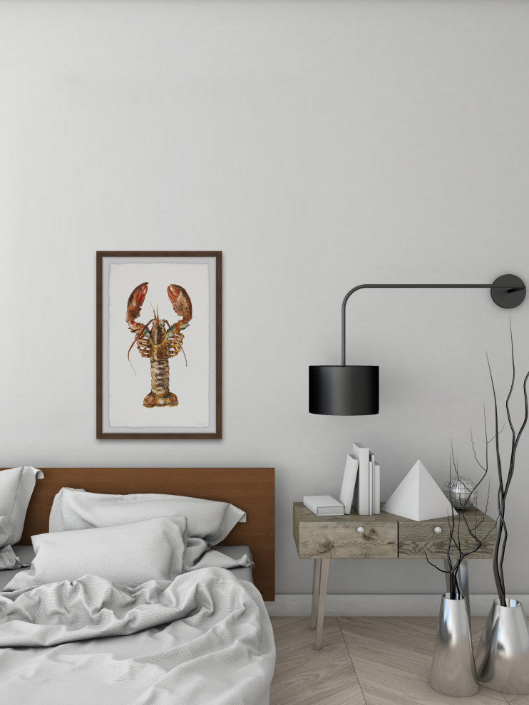 "Mighty Lobster" Framed Painting Print, 16"x24"