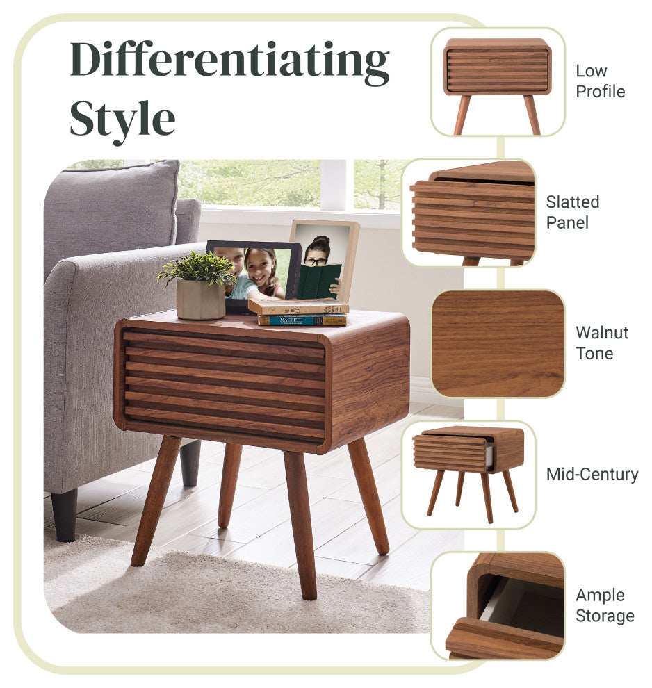 Wilson Slat Coffee/ End Table, End Table