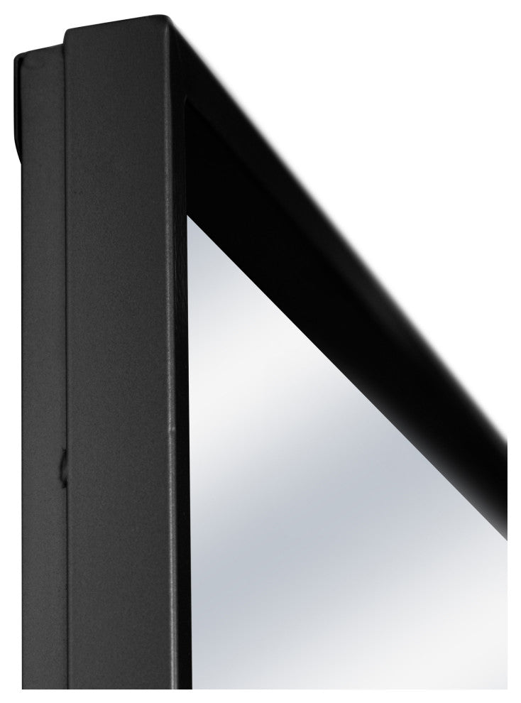 Contemporary Squire Mirror Black - Black