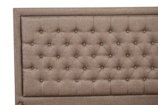 3Pc Queen Set, 1 Bed Frame Brown, Headboard, 2 Nightstand, Black Finish Legs