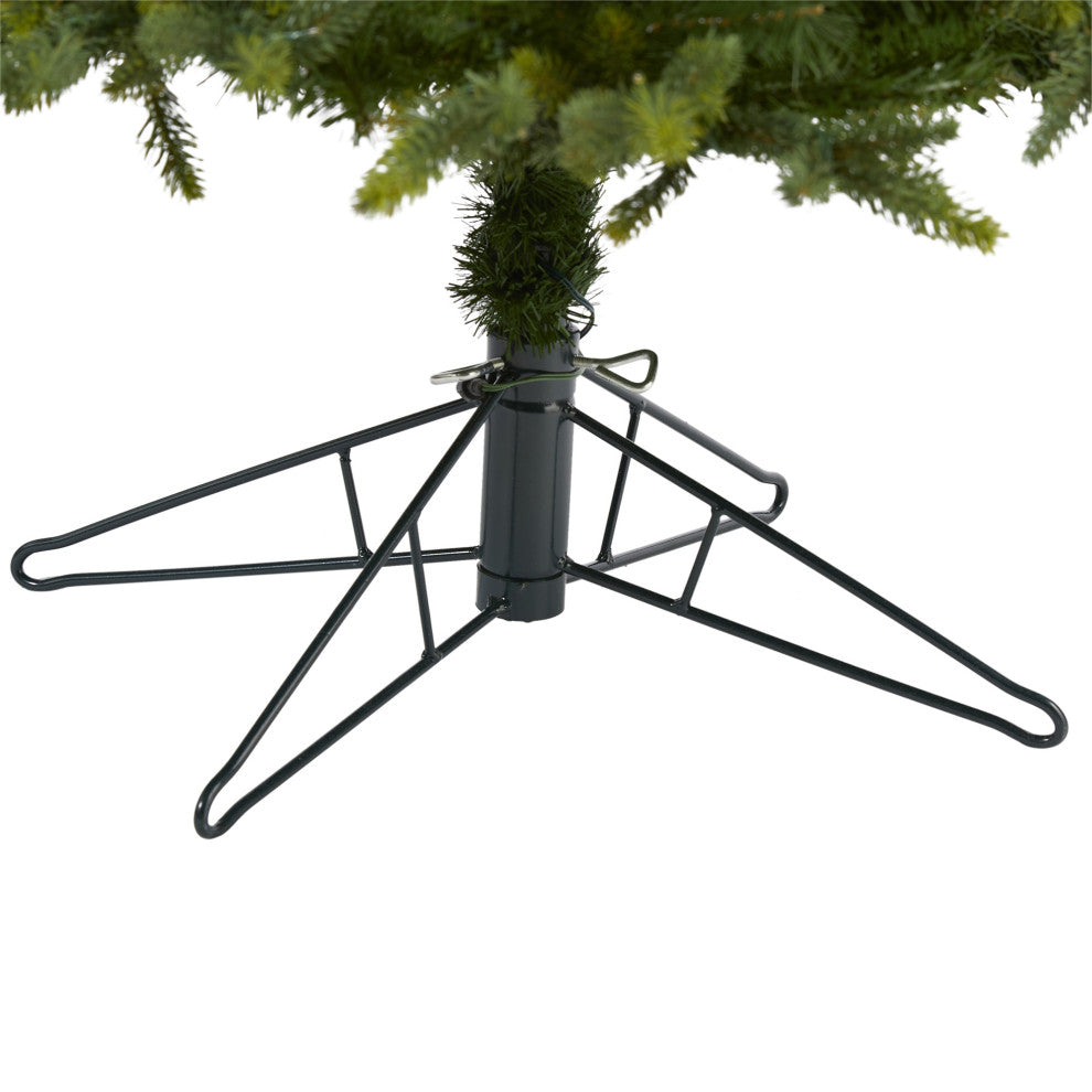 6.5' Oregon Fir Faux Xmas Tree W/Micro, Multifunction Lights & Bendable Branches