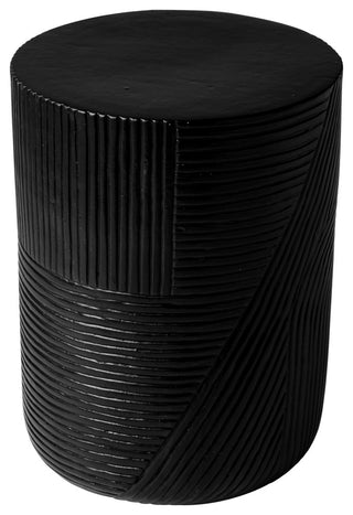 Provenance Serenity Textured Side Table 16", Coal