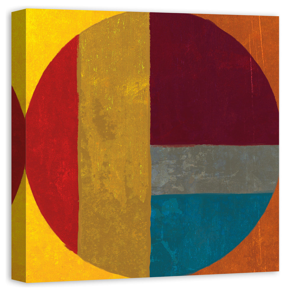 Red Circle 24x24 Canvas Wall Art