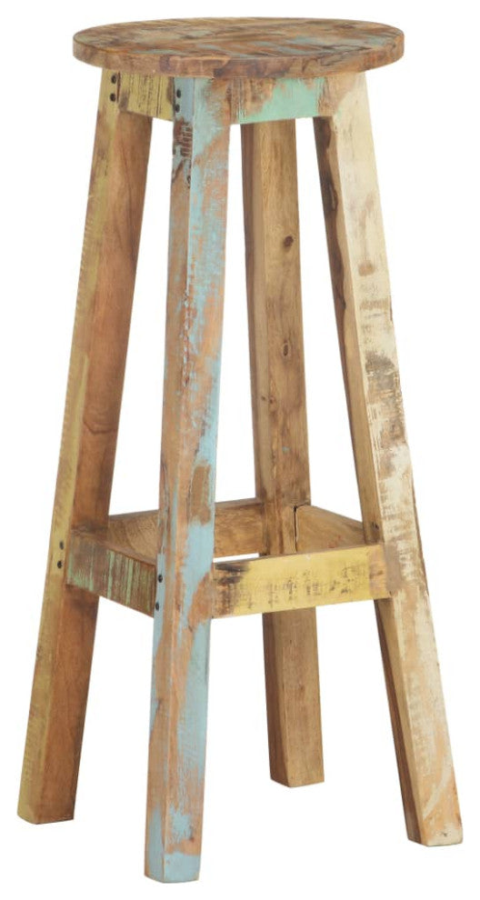 vidaXL Bar Stools 2 pcs Solid Reclaimed Wood