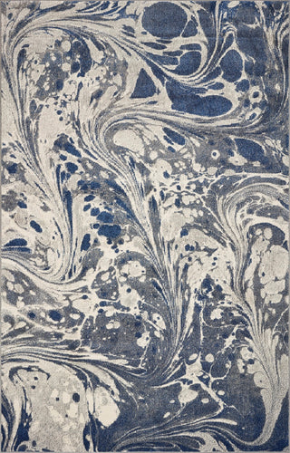Watercolor Marble Plush Area Rug, Gray, 3'3"x4'11"