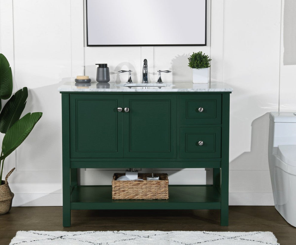 Matilda 42" Single Bathroom Vanity, Green