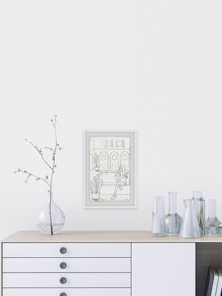 "Never Bored" Framed Painting Print, 30"x45"