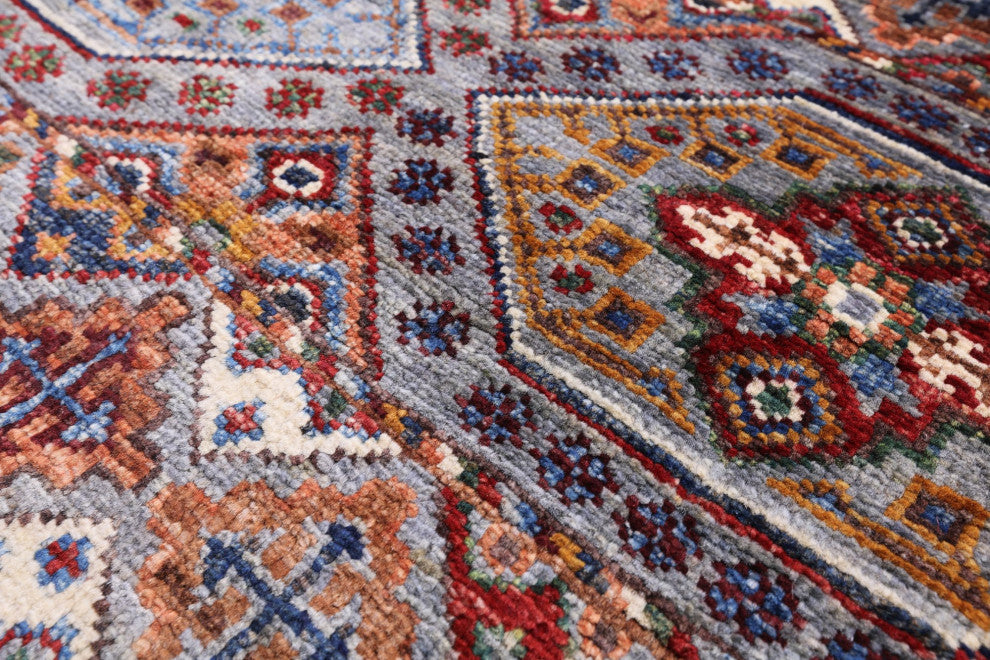 Handmade Khorjin Super Kazak Wool Rug 2' 9" X 4' 3" - Q12345
