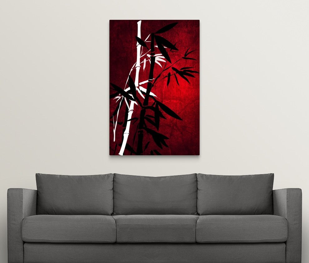"Bamboo Style" Wrapped Canvas Art Print, 32"x48"x1.5"