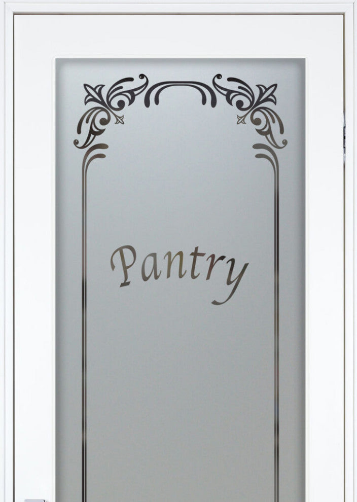 Pantry Door - Lenora - Primed - 30" x 96" - Knob on Left - Pull Open
