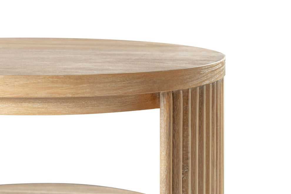 Modrest Jacobson Modern Natural Acacia End Table