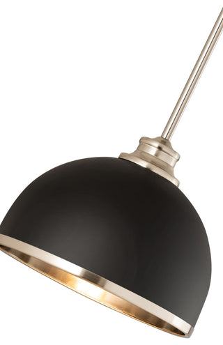 Zlite 1004P10-MB-BN 1-Light Pendant, Matte Black