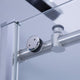 Massa Single Sliding Frameless Shower Door, Polished Chrome, 60"x76"