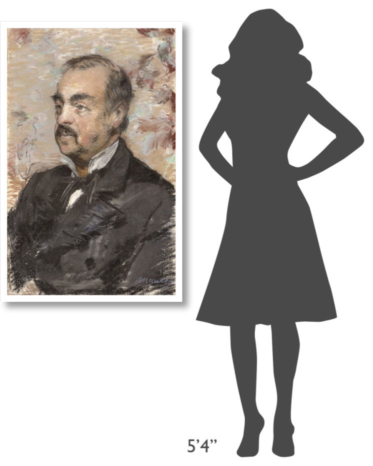 "Portrait of Julien de la Rochenoire" Print by Edouard Manet, 27"x42"