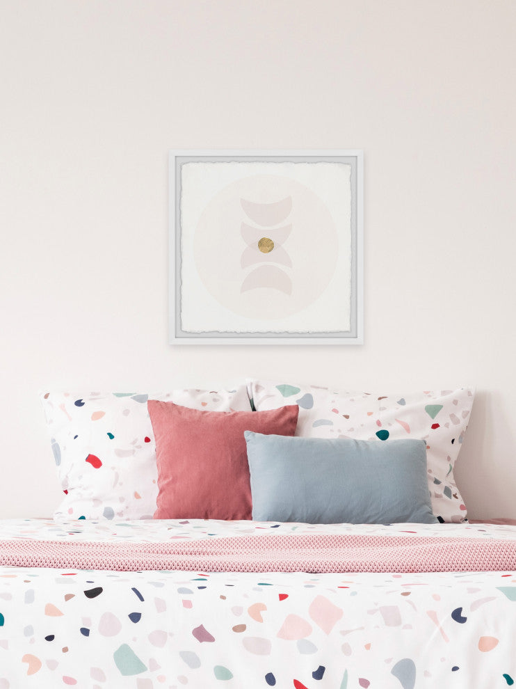 "Golden Core" Framed Painting Print, 18x18