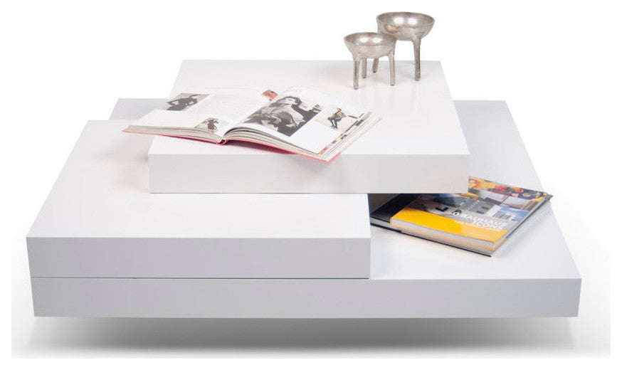 Slate Coffee Table, Pure White