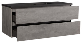 Bridgeport Wall Mounted Vanity Set With Cabinet and Integrated Basin, 48"