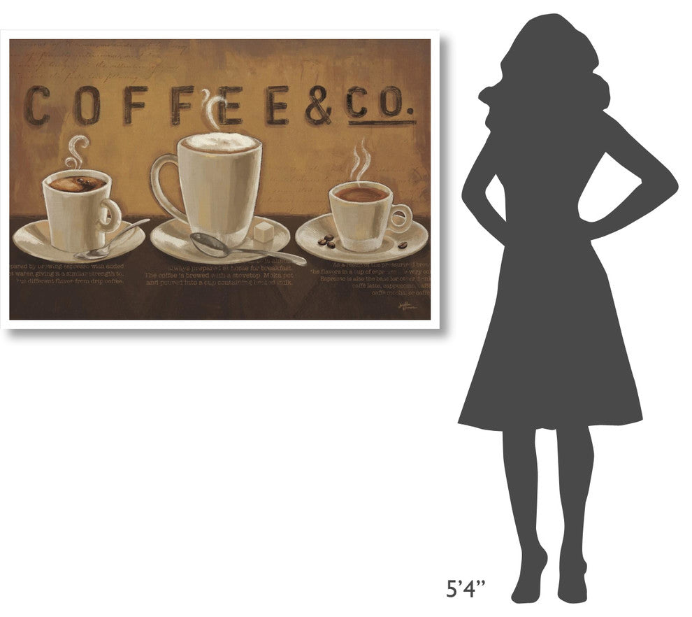 "Coffee and Co VI" Digital Paper Print by Janelle Penner, 50"x34"