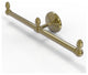 Monte Carlo 2 Arm Guest Towel Holder, Unlacquered Brass