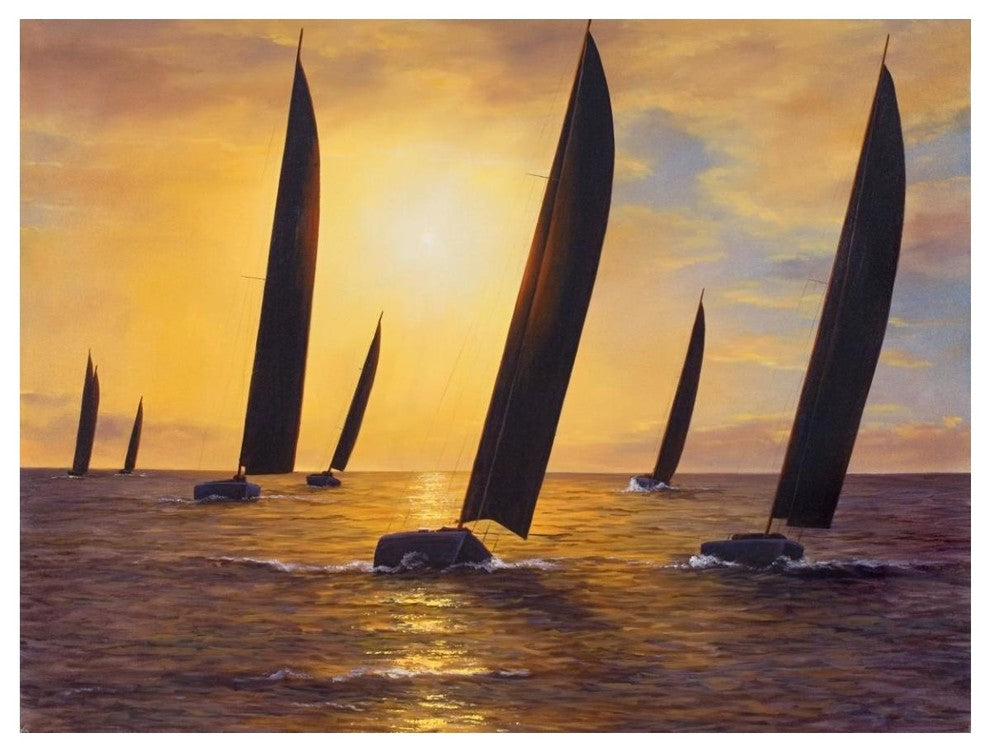 "Into the Sunset" Digital Paper Print by Diane Romanello, 50"x38"