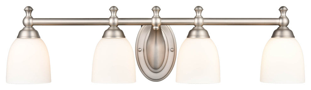 4 Light 30" Satin Nickel Vanity Light