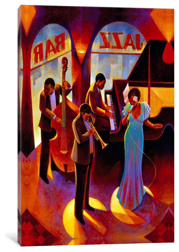 "At The Top" by Keith Mallett, 26x18x1.5"
