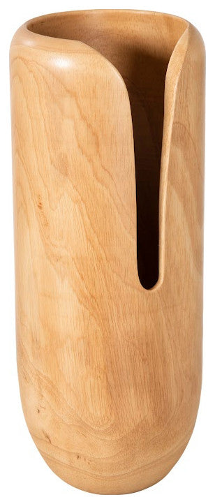 Interval Wood Vase, Natural, Medium