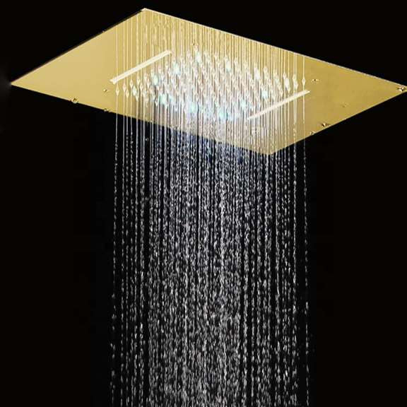 FontanaShowers Gold Recessed Shower Set