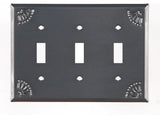 Triple Switch Cover with Chisel in Country Tin