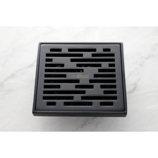 Kingston Brass BSF6310 Watercourse 4"W Transit Square Shower - Matte Black