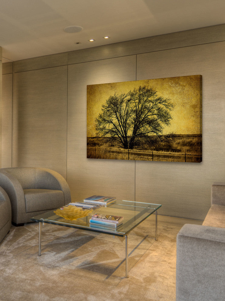 "Roadside Tree" Painting Print on Canvas by Malek