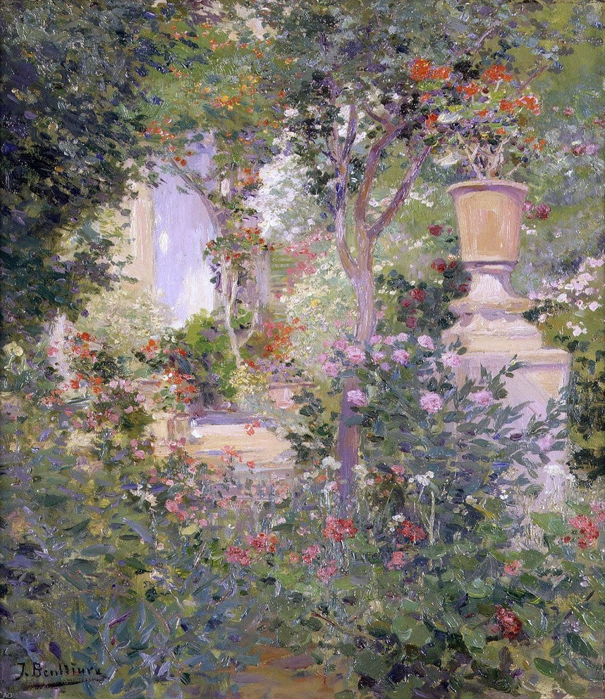 Jose Benlliure Y Gil Jardin Benlliure, Gallery Wrapped Canvas Print, 20"x25"