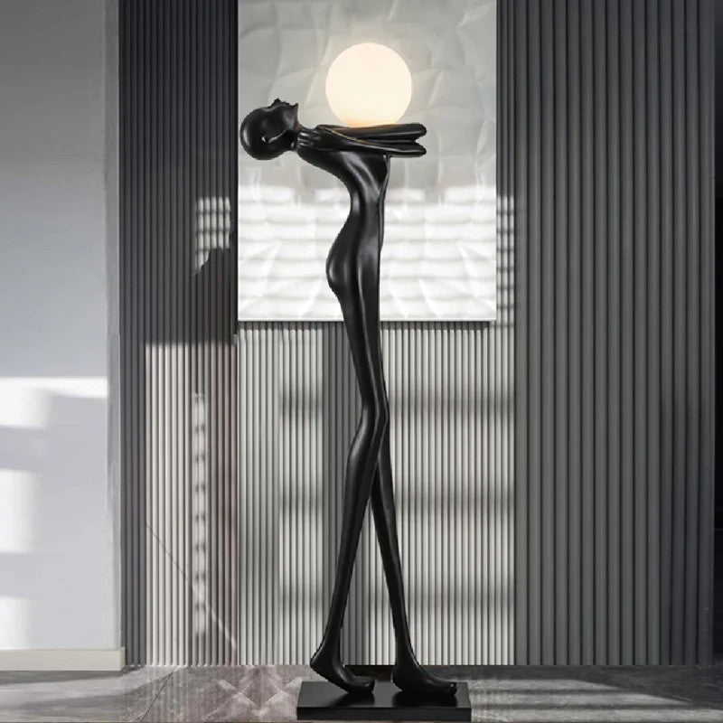 71'' Black Novelty Floor Lamp