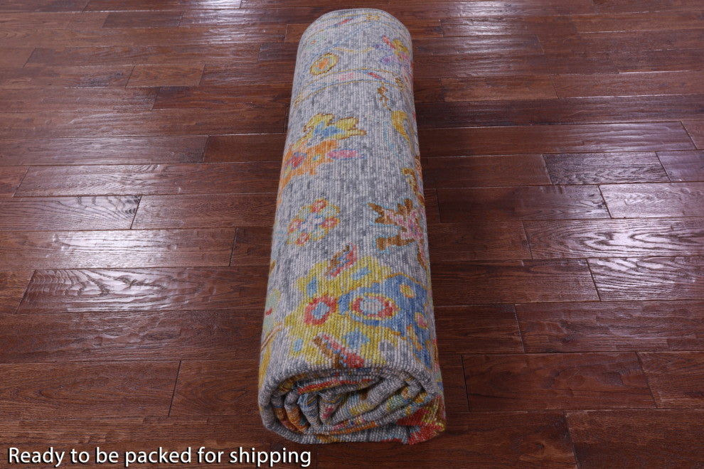 8' 0" X 9' 9" Turkish Oushak Hand-Knotted Wool Rug - Q14828