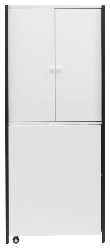 Sew Ready Craft, Office, Multi-use Armoire in Charcoal, White