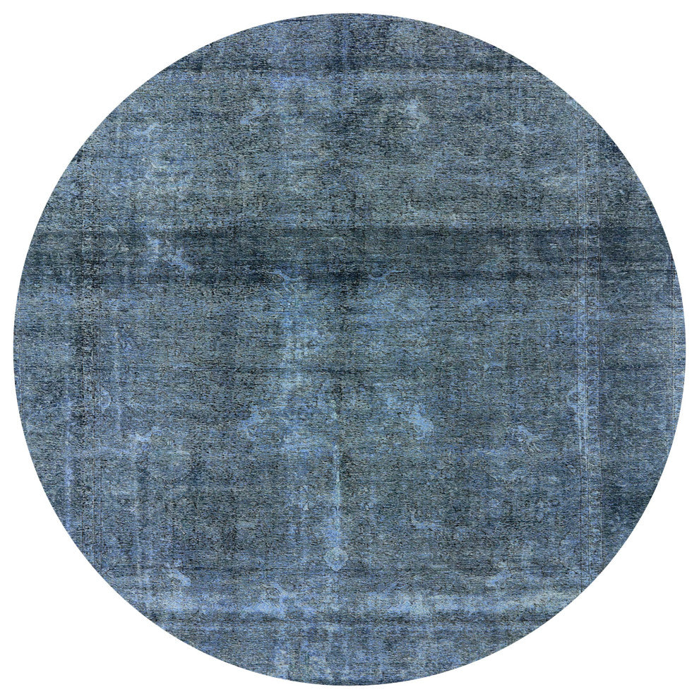 Ahgly Company Indoor Round Mid-Century Modern Area Rugs, 4' Round