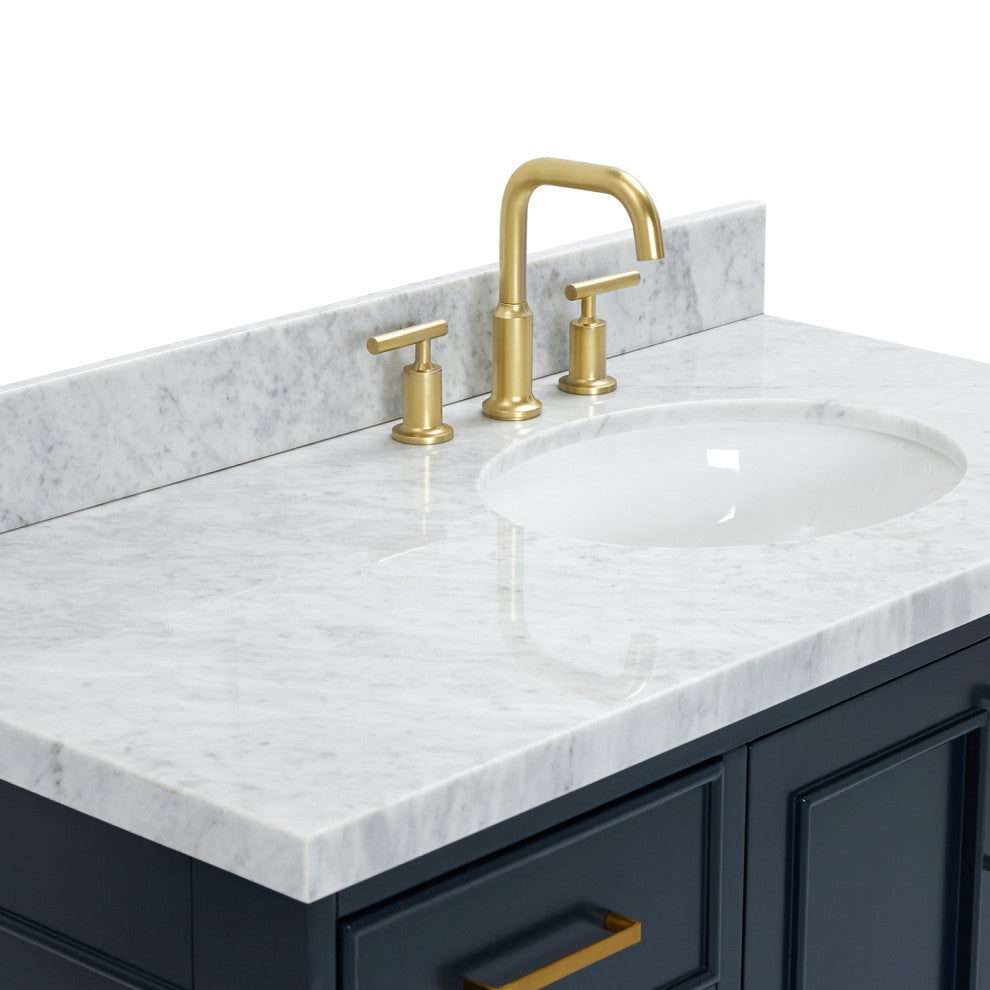 Ariel Stafford 43" Single Right Offset Oval Sink Bathroom Vanity