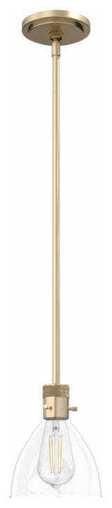 Hunter 6" Van Nuys Alturas Gold 1-Light Mini Pendant Ceiling Light Fixture