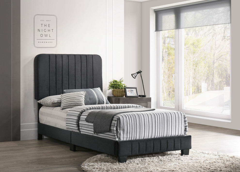 Lodi Bed, Black, Twin