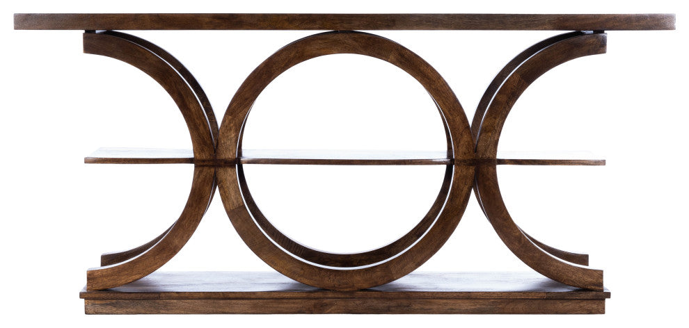 Stowe Brown Rustic Console Table