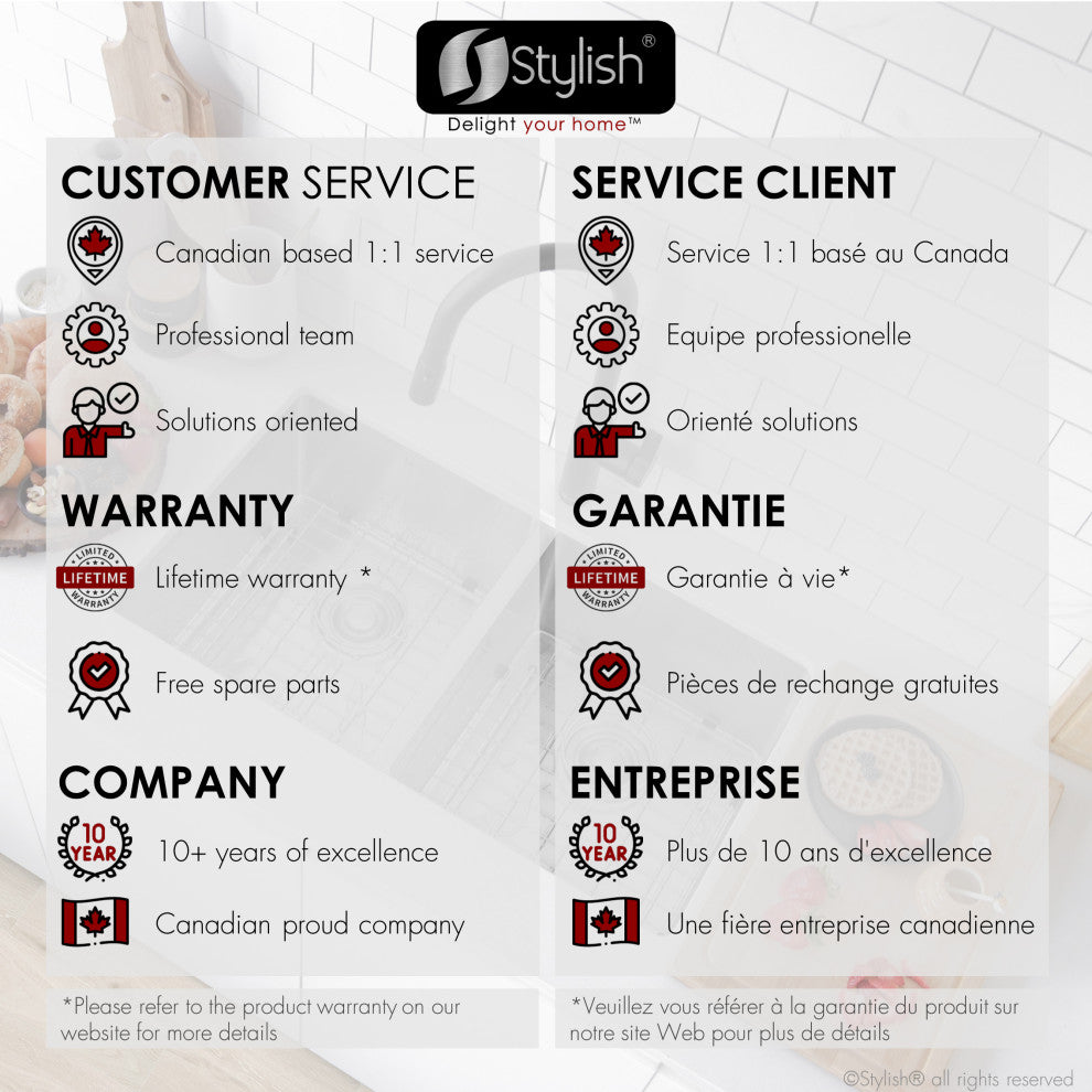 STYLISH 30" Double Basin Undermount 16G Stainless Steel Kitchen Sink With Grids