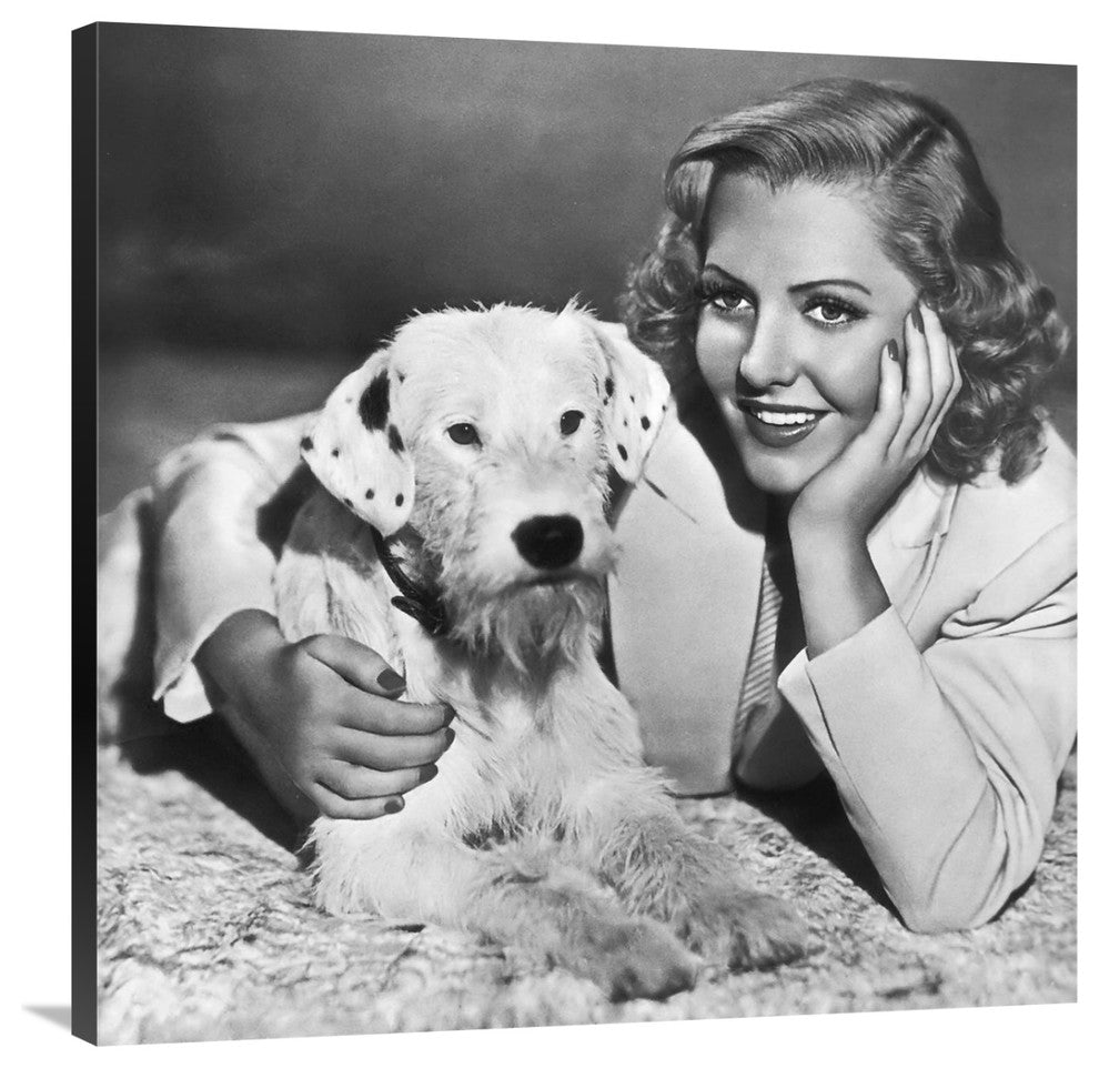 "Jean Arthur" Stretched Canvas Giclee by Hollywood Photo Archive, 36x36"
